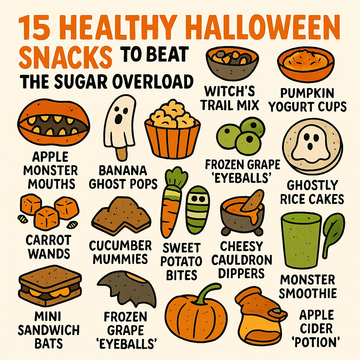 15 Healthy Halloween Snacks to Beat the Sugar Overload.Keep the fun, skip the chaos — Emily’s Playland–approved snacks for little monsters.