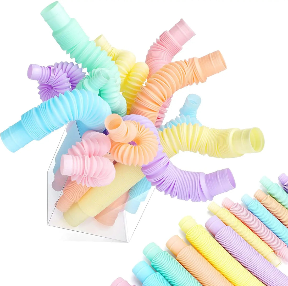 4-Pack Mini Pop Tubes – Sensory Fidget Toy