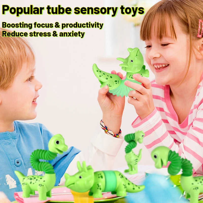 DIY Dinosaur Pop Tubes – Sensory Fidget Toy