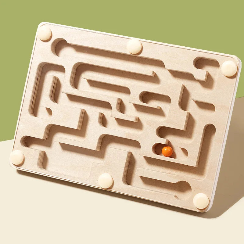 Montessori Rolling Ball Maze – Logic Puzzle Toy