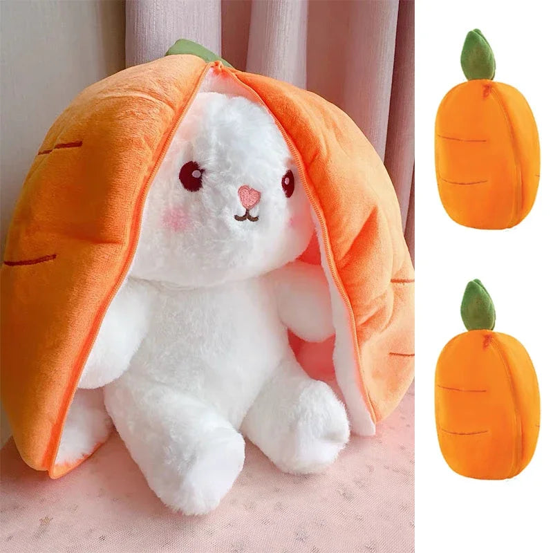 Strawberry Carrot Bunny Plush – Cute Cuddly Gift