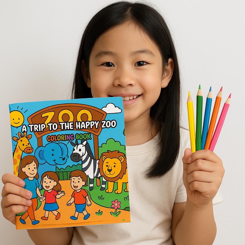 4-Book Coloring Bundle for Kids – Zoo, Farm, Circus and Flower Themes – Fun Activity Set for Toddlers and Ages 4-8
