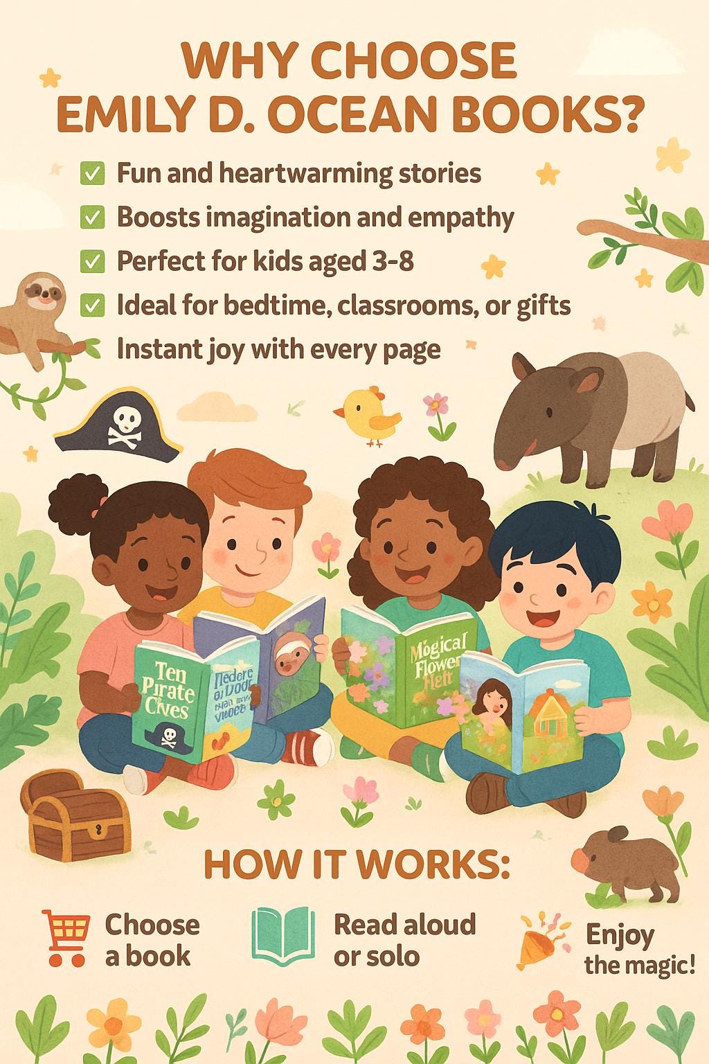 The Ten Pirate Clues to Treasure Bay – Kids Pirate Adventure Activity Book – Treasure Hunt Clue Book for Ages 4–8
